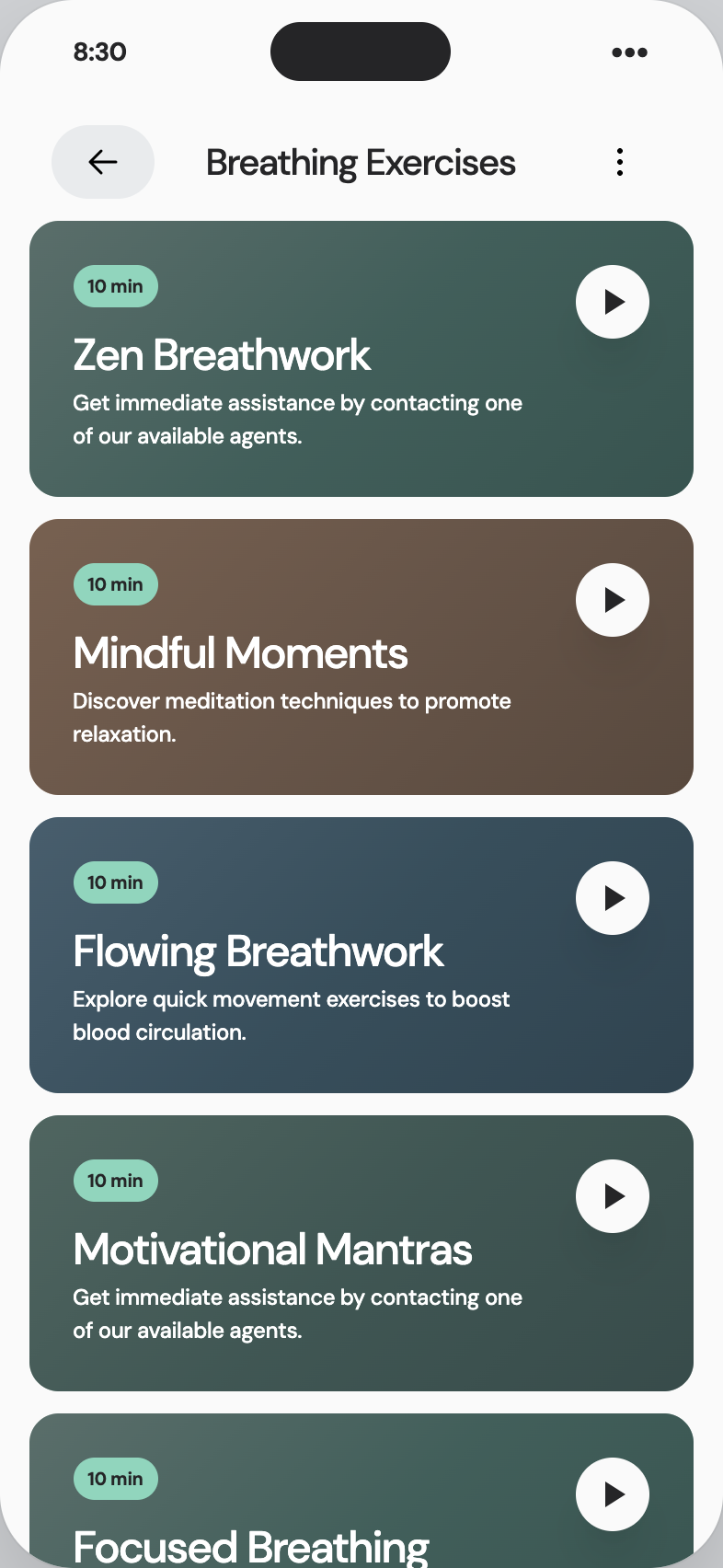 Twella breathing exercises